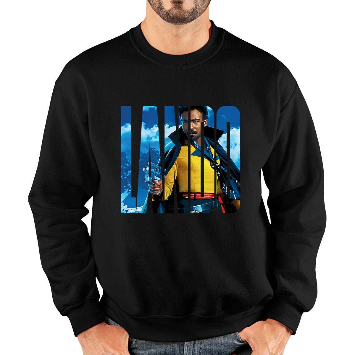 Lando Calrissian Star Wars Fictional Character Solo A Star Wars Story Sci-fi Action Adventure Movie Landonis Balthazar Calrissian III Unisex Sweatshirt
