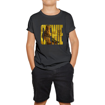 Chewie Star Wars Fictional Character Chewbacca Solo A Star Wars Story Sci-fi Action Adventure Movie Galaxy's Edge Trip Kids T Shirt