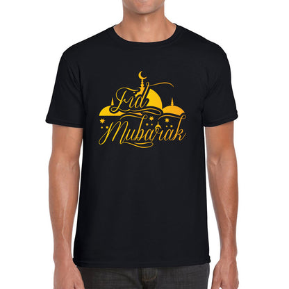 Eid Mubarak Muslims Religious Ramzan Fasting Mosque Prayers Blessings Holy Month Mens Tee Top