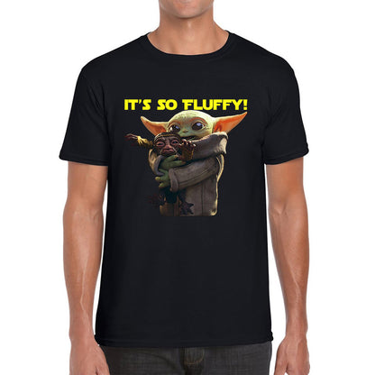 It's So Fluffy Feed Me I'm Pretty Stop Wars Dandalorian Movie Series Mens Tee Top