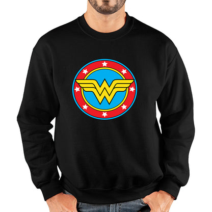 Wonder Woman Shield Logo Superhero Wonder Girl Comic Book Character Super Woman Unisex Sweatshirt