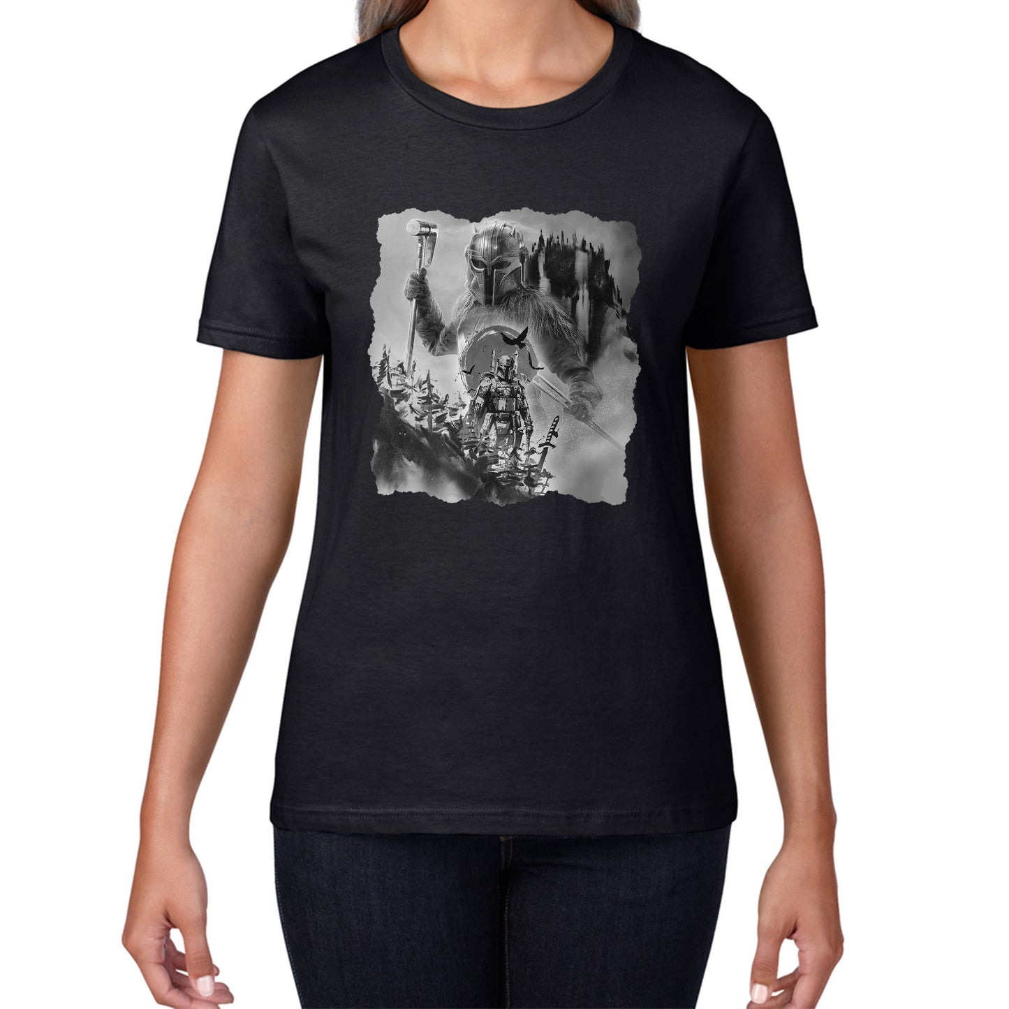 I'm Just A Single Man Trying To Make My Way in The universe Vintage Poster Graphic Movie Series Womens Tee Top