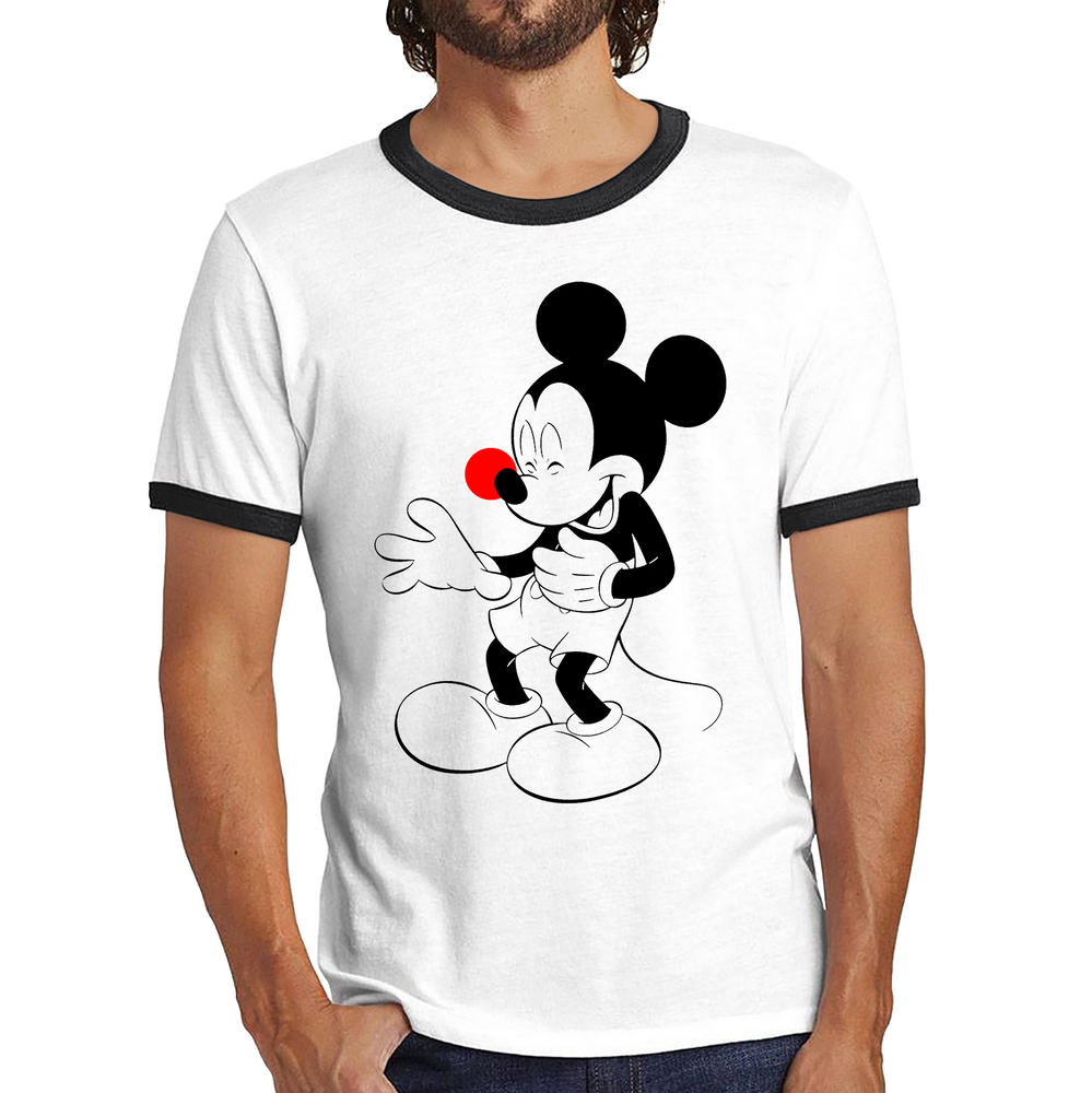 Red nose day mickey mouse t shirt shop