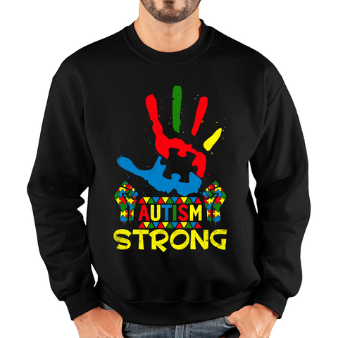 Autism Strong Autism Awareness Unisex Sweatshirt