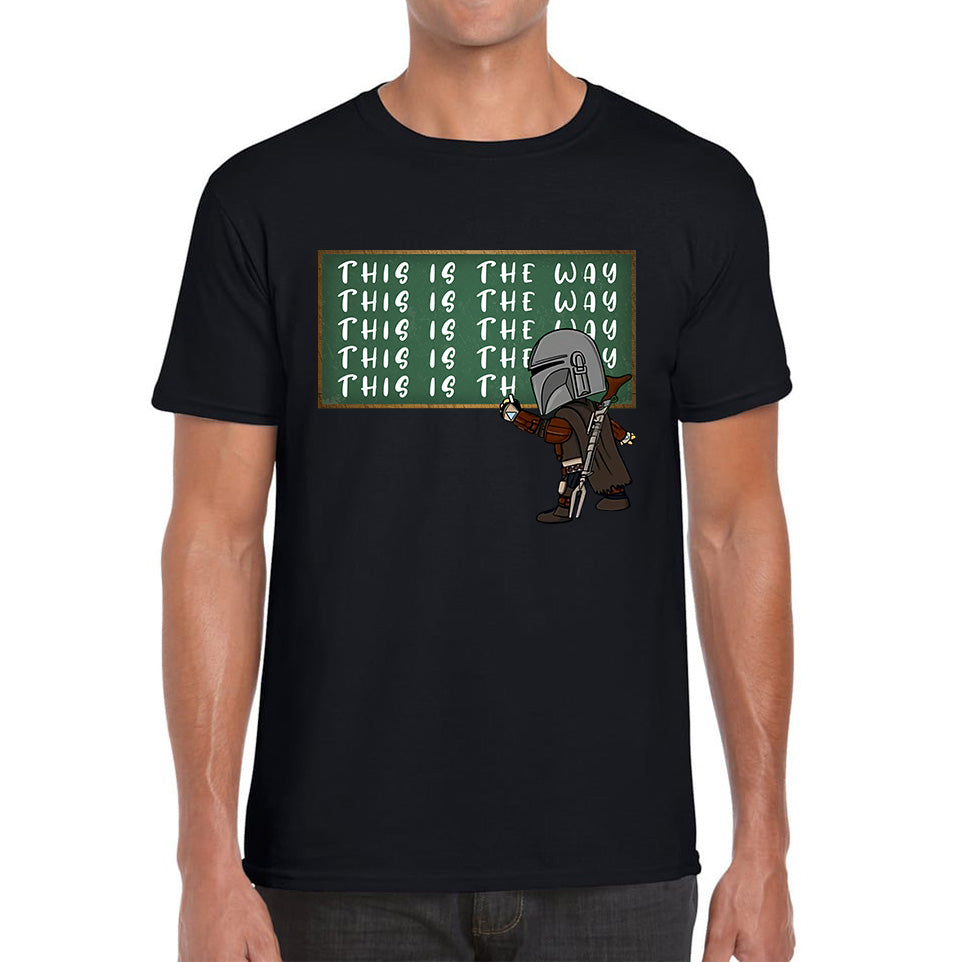This Is The Way Dadalorian Fight War Warrior With Helmet Funny Gift Mens Tee Top