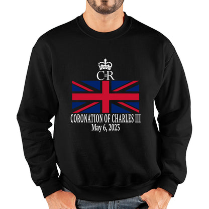 Royal Cypher CR III Coronation Of Charles III 6th May 2023 King Charles III Royal King British Flag Unisex Sweatshirt