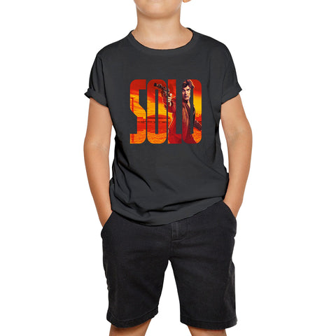 Han Solo Star Wars Fictional Character Solo A Star Wars Story Sci-fi Action Adventure Movie Star Wars Databank Kids T Shirt