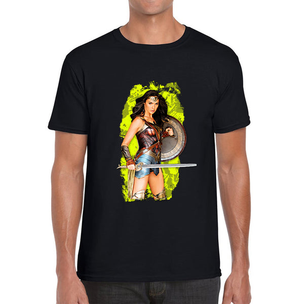 Gal Gadot Wonder Woman Shield Comic Book Character Wonder Girl Superhero Mens Tee Top