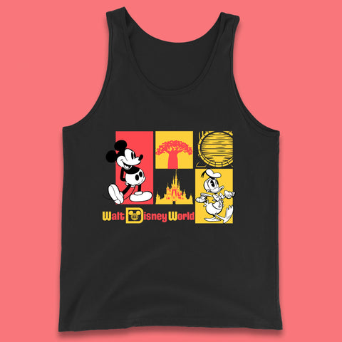 Vintage Style Mickey Mouse And Donald Duck Walt Disney World Disney Castle Magic Kingdom Tank Top