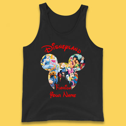 Personalised Disney Land Florida Mickey Minnie Mouse All Disney Characters Cartoons Magical Kingdom Disney Castle Disneyland Vacation Trip Tank Top