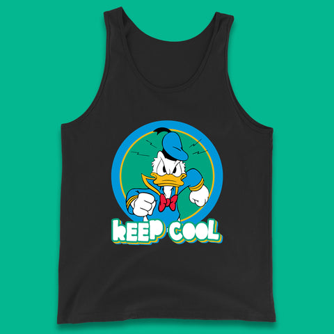 Keep Cool Donald Duck Animated Cartoon Character Angry Duck Disneyland Trip Disney Vacations Tank Top