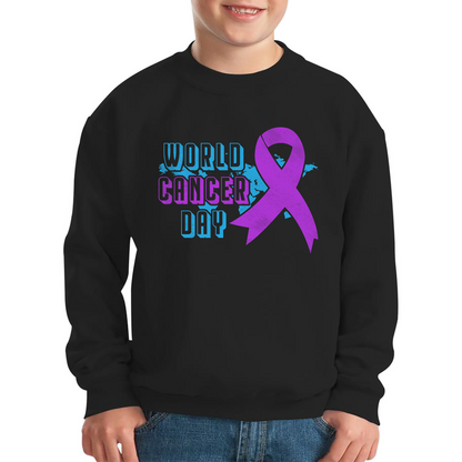 World Cancer Day 4 February Cancer Day Cancer Awareness Cancer Warrior Kids Jumper