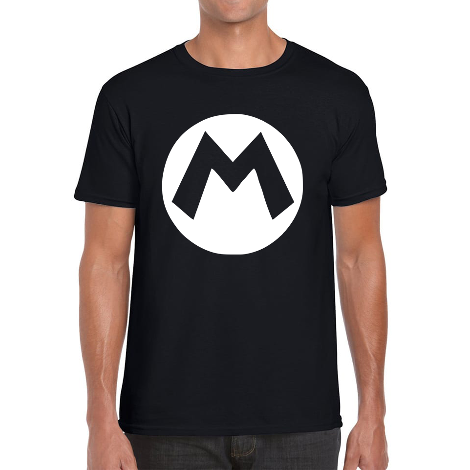 Mario Bros Character Logo Super Mario Mario Mario Bro Toad Retro Gaming Mens Tee Top
