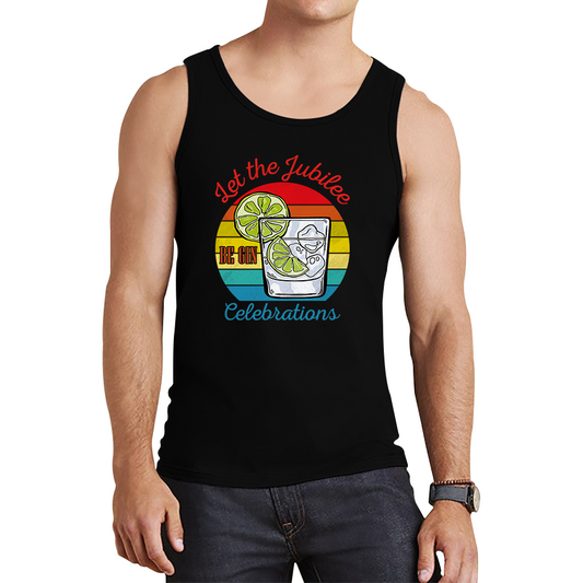 Let The Jubilee Be Gin Celebration Funny Tank Top