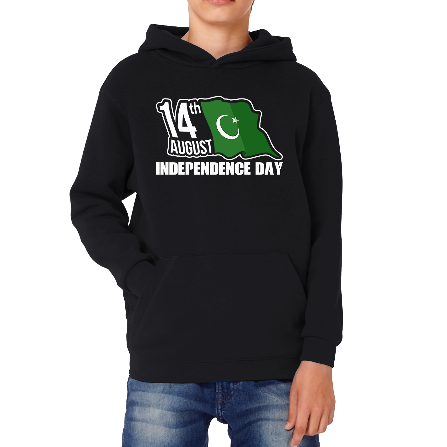  Pakistani Flag Patriotic Kids Hoodie