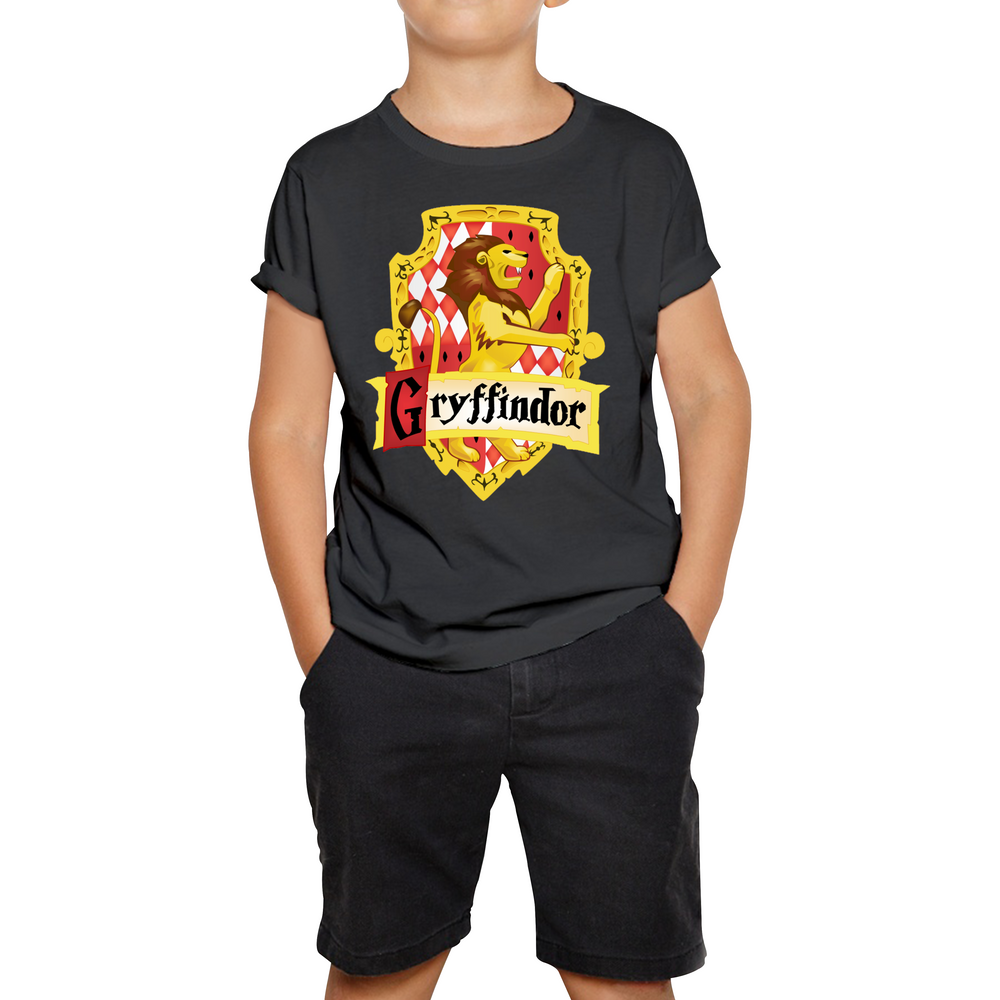 Gryffindor Logo Harry Potter Hogwarts School Witchcraft Wizardry Kids T Shirt