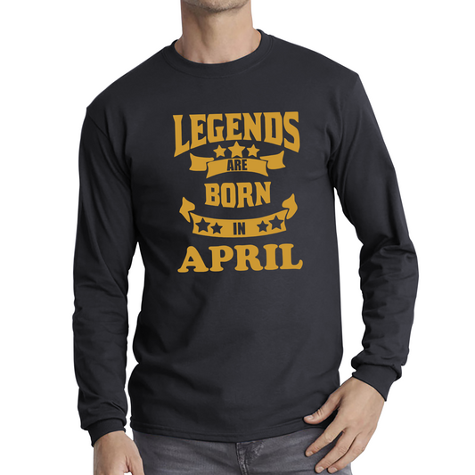 Legends Are Born In April Birthday T Shirt