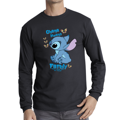 Ohana Means Family Lilo & Stitch Funny Comedy Family Cartoon Lovers Long Sleeve T Shirt