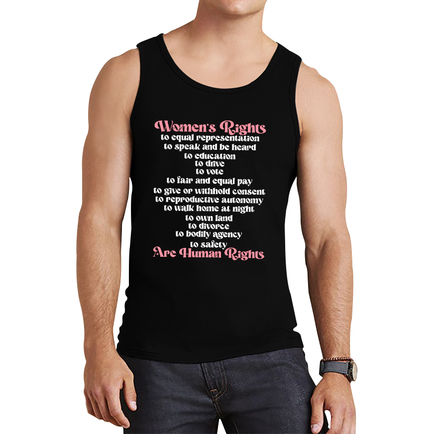 Women's Rights Are Human Rights Feminist Equality Feminism Girl Power Fundamental Rights Tank Top
