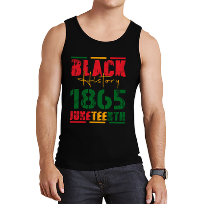 Black History 1865 Juneteenth Celebrating Black History Freedom African American Tank Top