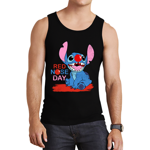 Ohana Disney Stitch Red Nose Day Tank Top. 50% Goes To Charity