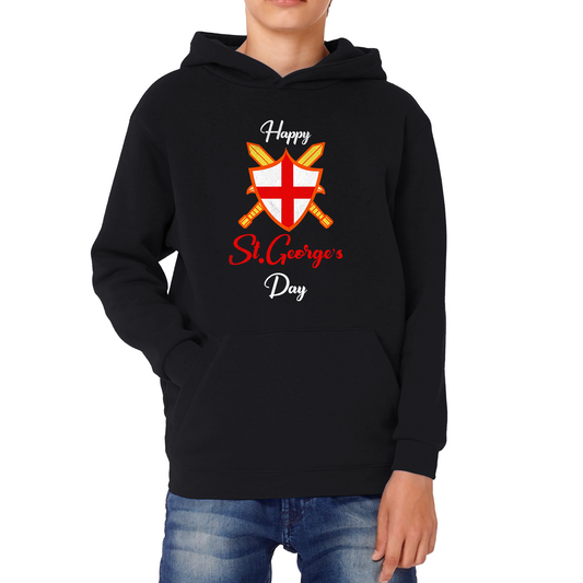 Happy St. George's Day Sword And Sheild Hoodie