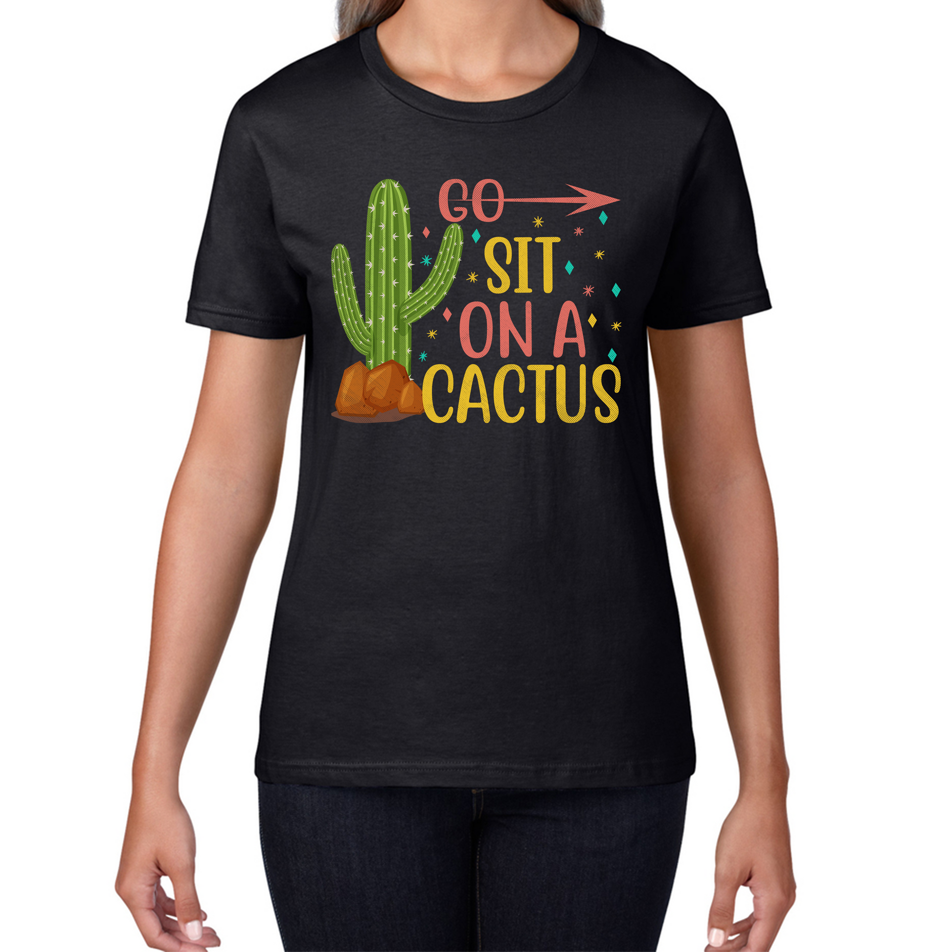 Go Sit On A Cactus Funny Sarcasm Humorous Sarcastic Offensive Rude Wom –  Spoofytees