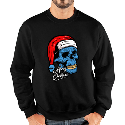 santa skull sweatshirt