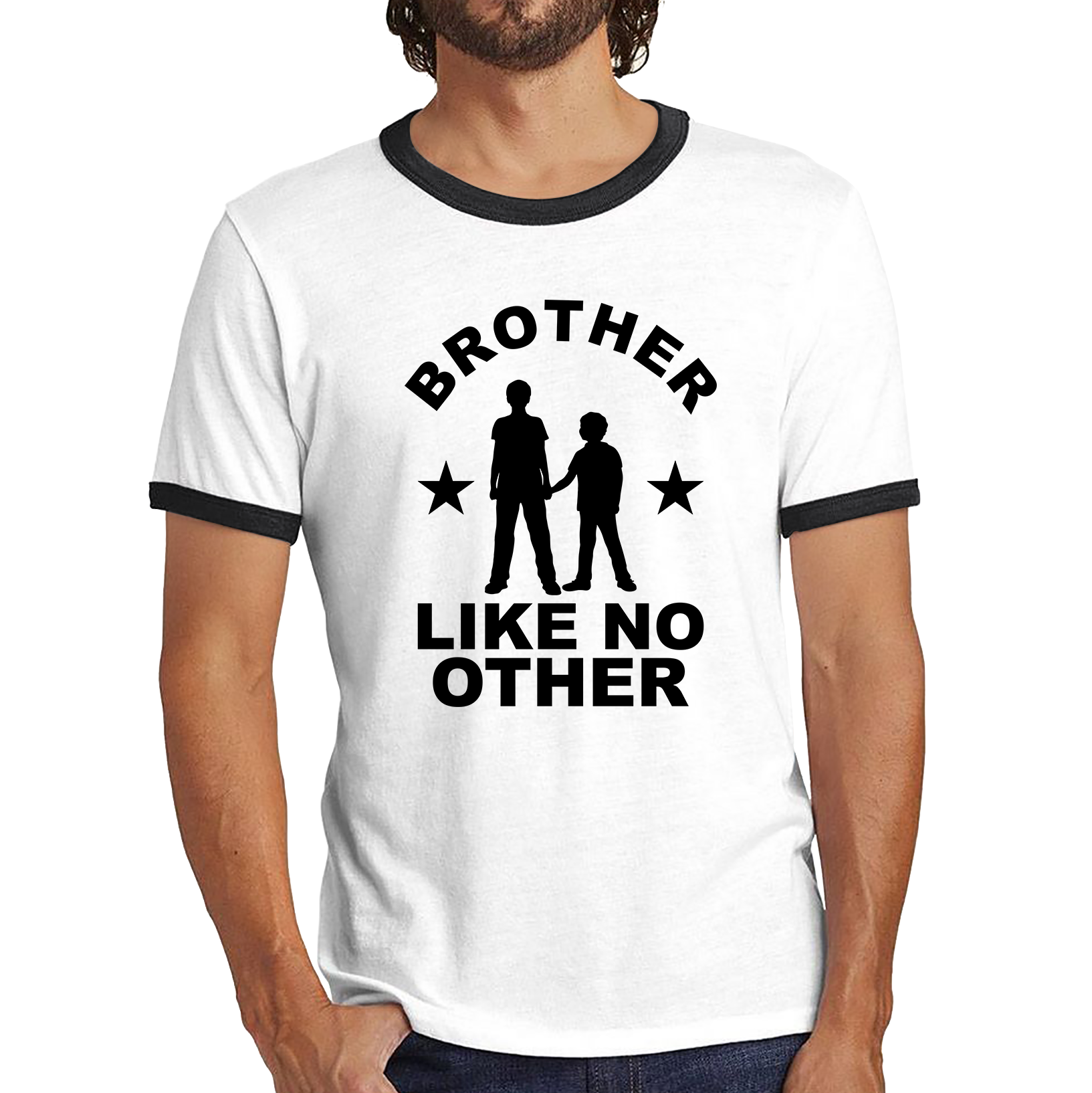 Cute Brother Sibling Brother Like No Other Best Brother Ringer T Shirt