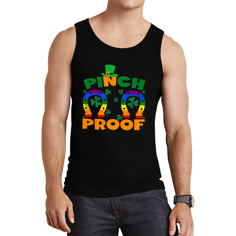 Pinch Proof LGBT Horseshoe St. Patrick's Day Shamrock Gay Pride Irish Pinch St Pattys Day Irish Festive Tank Top