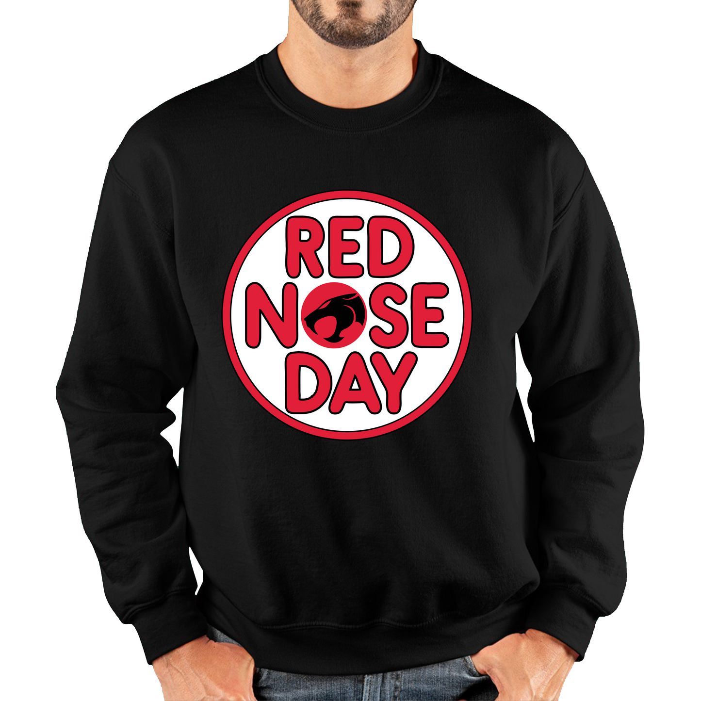 Thundercat Red Nose Day Adult Sweatshirt. 50% Goes To Charity
