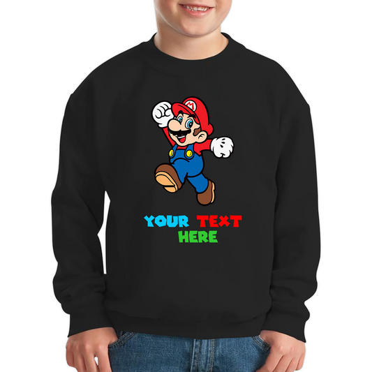 Personalised Super Mario Funny Sweatshirt