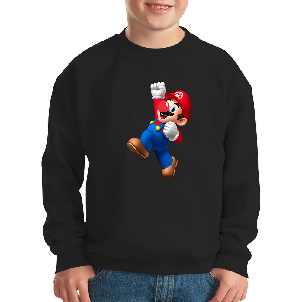 Super Mario Bros Red Nose Day Kids Sweatshirt. 50% Goes To Charity