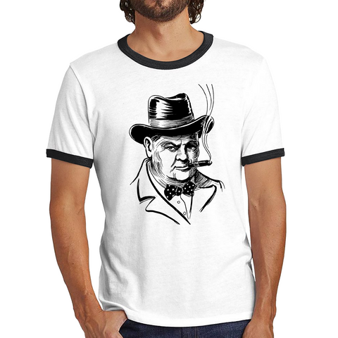 Sir Winston Churchill Former Prime Minister of the United Kingdom Ringer T Shirt