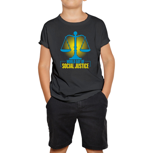 World Day Of Social Justice International Social Justice Human Rights Equality Civil Rights Criminal Justice Activism Kids Tee