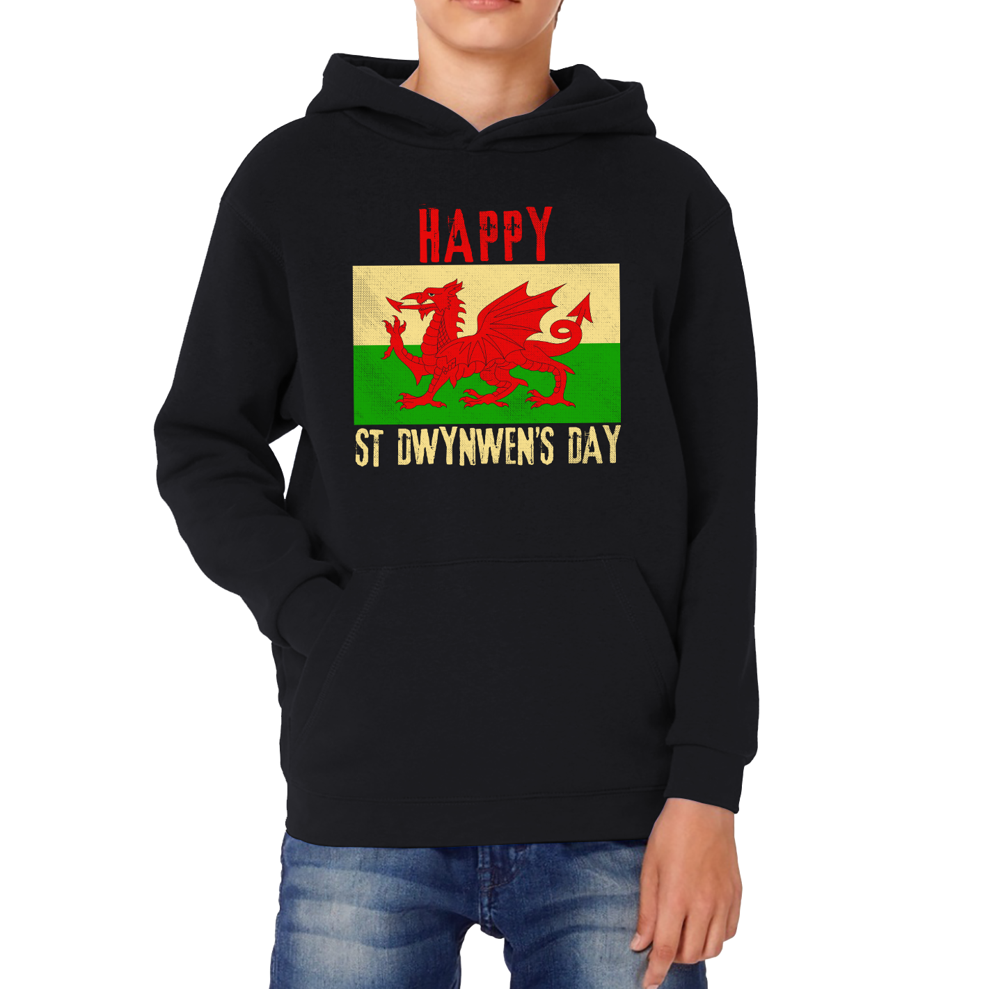 Happy St Dwynwen's Day Dydd Santes Dwynwen Saint Dwynwen Day Saint Of Lovers Kids Hoodie