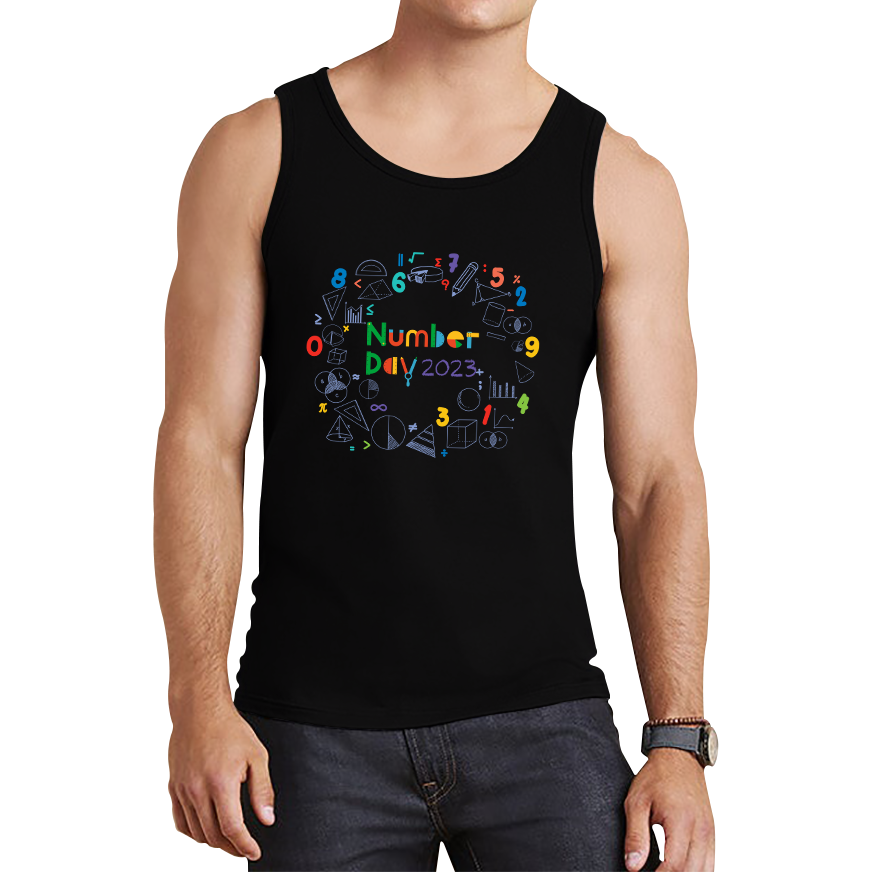Numbers Day 2023 Maths Day Symbols School Charity Day Mathletics Tank Top