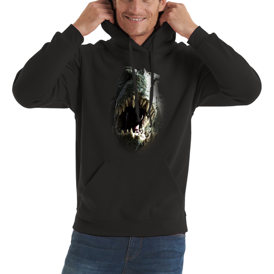 Tyrannosaurus T-rex Roaring Face Hoodie