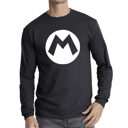 Mario Bros Character Logo Super Mario Mario Mario Bro Toad Retro Gaming Long Sleeve T Shirt