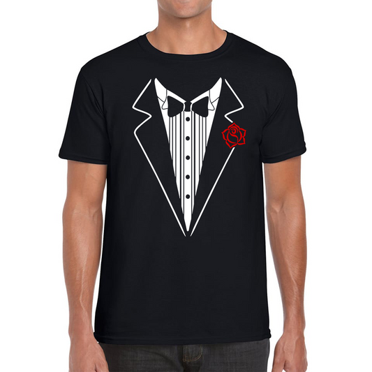 Tuxedo Necktie Suit T Shirt