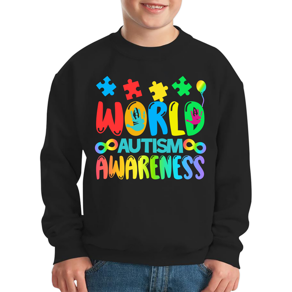 World Autism Awareness Day Kids Sweatshirt