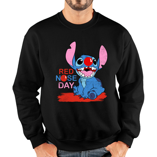 Ohana Disney Stitch Red Nose Day Sweatshirt