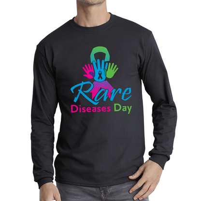 Rare Diseases Day Rare Diseases Awareness Rare Chronic Illness Ehlers-Danlos Syndrome Long Sleeve T Shirt