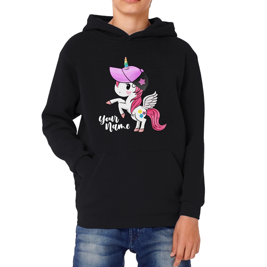 Personalised Your Name Little Unicorn Hoodie