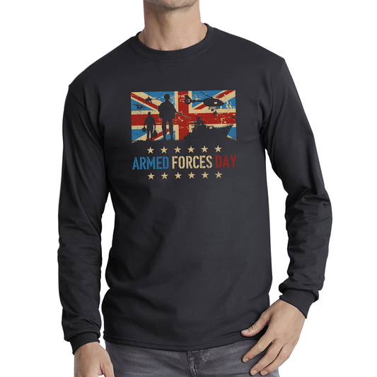Army Navy Air Force British Veterans Armed Forces D-Day T Shirt
