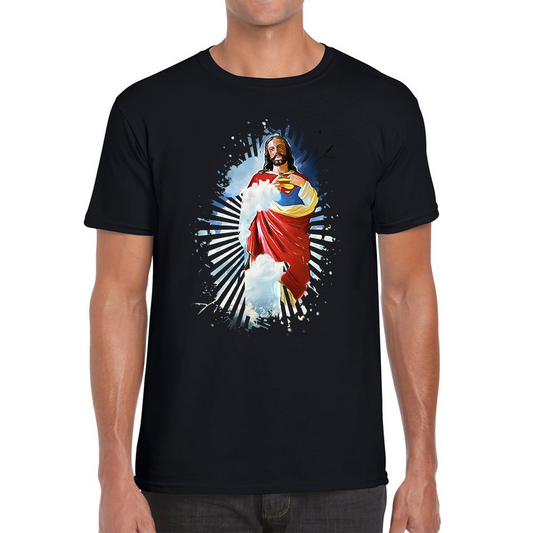 Jesus Christ Superman Spoof T Shirt