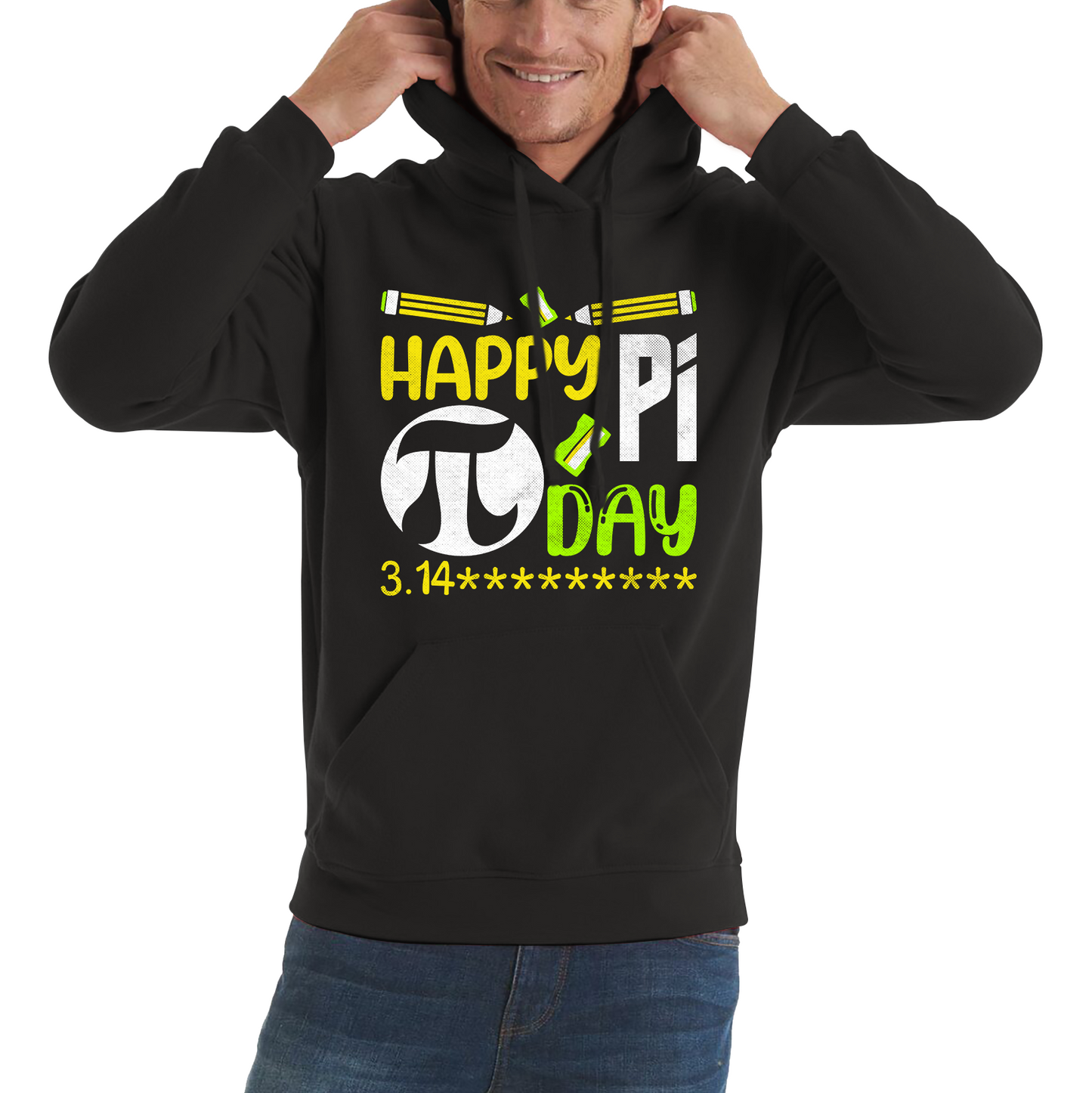 Happy Pi Day Math Pi Symbol Math Lover Numbers Day School Charity Day Mathematics Unisex Hoodie