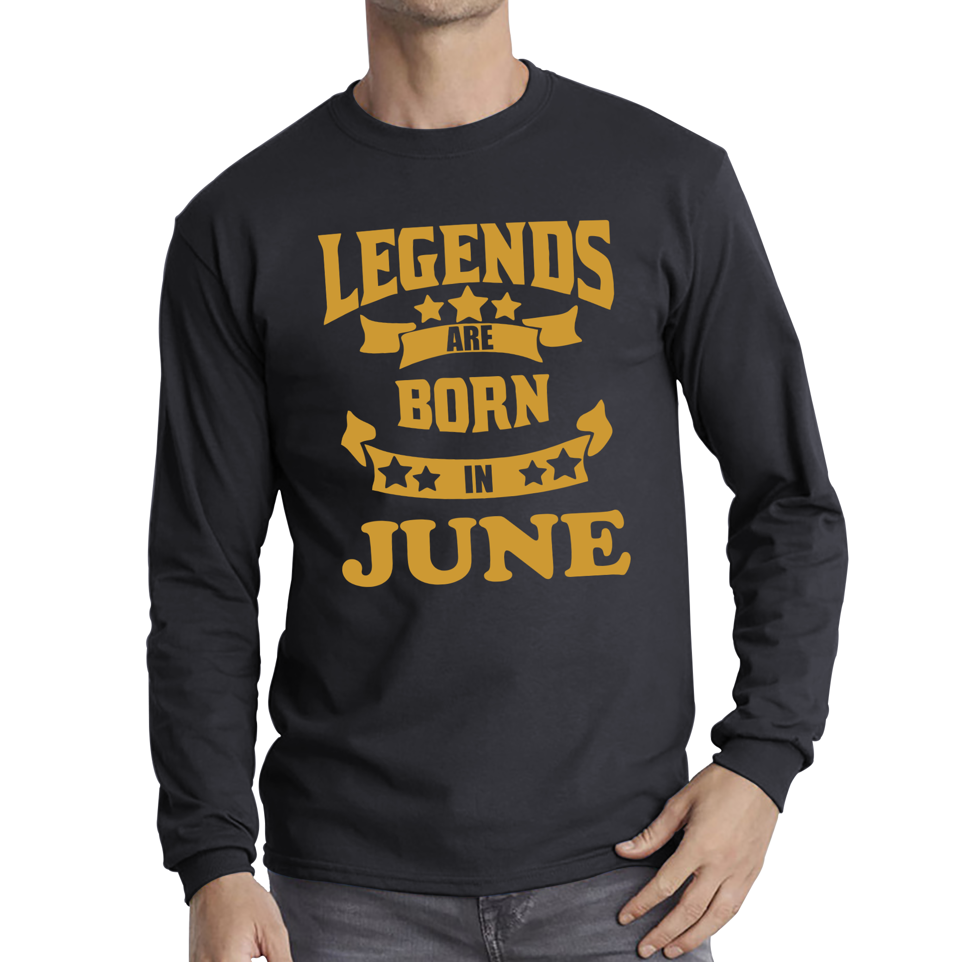 Legends Are Born In June Birthday Adult Long Sleeve T Shirt