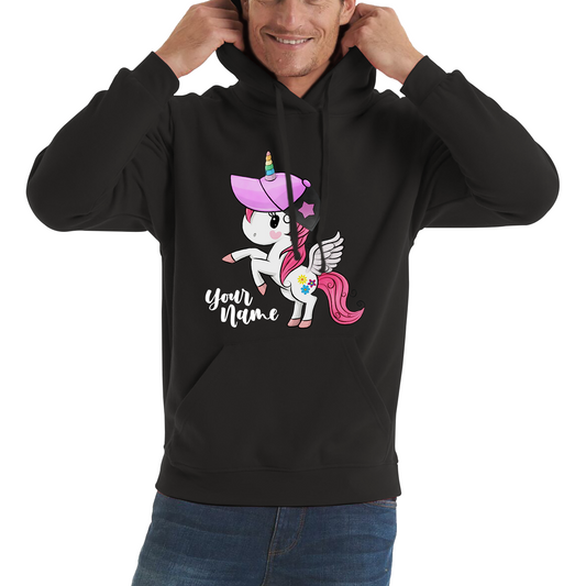 Personalised Your Name Little Unicorn Hoodie