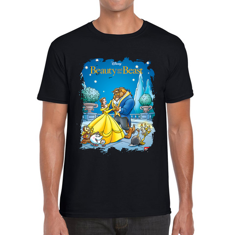 Disney Beauty and the Beast (The Story of the Movie in Comics by Bobbi Jg Weiss) Adult T Shirt